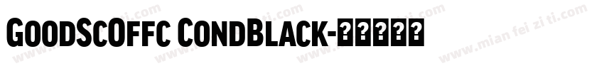 GoodScOffc CondBlack字体转换